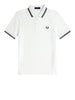 fred perry polo twin tipped uomo m3600 bianco 8299630