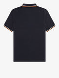 Fred Perry Polo Twin Tipped Uomo M3600 Navy/ecru - Blu