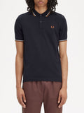 Fred Perry Polo Twin Tipped Uomo M3600 Navy/ecru - Blu