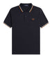 fred perry polo twin tipped uomo m3600 navy ecru blu 6264234