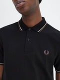 Fred Perry Polo Twin Tipped Uomo M3600 - Nero