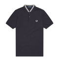 Fred Perry Polo Bomber Collar Uomo M4526 - Blu