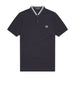 fred perry polo bomber collar uomo m4526 blu 3139299