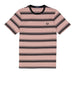 fred perry t shirt stripe uomo m6557 rosa 3104162