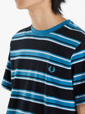 Fred Perry T-shirt Stripe Uomo M6557 - Nero