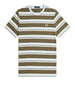 fred perry t shirt stripe uomo m6557 verde 5270742