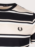 Fred Perry T-shirt Bold Stripe Nero Uomo M6558 - Beige