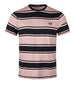 fred perry t shirt bold stripe nero uomo m6558 rosa 3932004