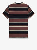 Fred Perry T-shirt Stripe Mattone Uomo M6558 - Nero