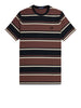 fred perry t shirt stripe mattone uomo m6558 nero 4049243