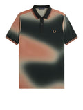 Fred Perry Polo Thermal Print Uomo M7756 - Verde