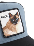 Goorin Bros Berretto con Visiera Cool Cat Unisex 1438-COOL CAT - Blu