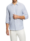 Guess Camicia Casual Camicia Bianco Uomo M3GH29WFA00 - Blu