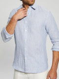 Guess Camicia Casual Camicia Bianco Uomo M3GH29WFA00 - Blu