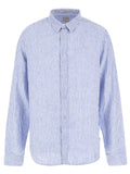 Guess Camicia Casual Camicia Bianco Uomo M3GH29WFA00 - Blu