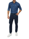 Guess Jeans Cargo Virgil Uomo M4RA67D58P1 - Denim