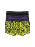 Guess Boxer Joe Trunk 3 Pack Uomo U4GG25K6YW0 Lime Guess Taping - Nero