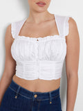 Guess Top Zoe Corset Donna W4GH79WAF10 - Bianco