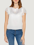 Guess Blusa Top Guendalina Donna W4GH86WD8G2 - Bianco