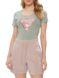 Guess T-shirt Satin Triangle Donna W4GI21J1314 - Verde