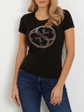 Guess T-shirt 4G Logo Donna W4GI29J1314 - Nero