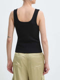 Guess Top Ribbed Knit Tank Donna W4GP59KB1O1 - Nero