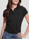 Guess Polo Liza Pique Donna W4GP61KARS0 - Nero