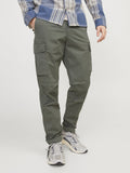 Jack e Jones Pantalone Cargo Uomo 12216664 Agave Green - Verde