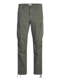 Jack e Jones Pantalone Cargo Uomo 12216664 Agave Green - Verde