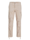 Jack e Jones Pantalone Cargo Uomo 12216664 Silver Cloud - Beige