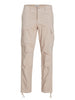 jack e jones pantalone cargo uomo 12216664 silver cloud beige 4443343