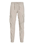 Jack e Jones Pantalone Cargo Uomo 12242264 Silver Cloud - Beige