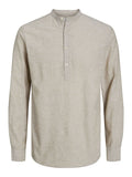 Jack e Jones Camicia Casual Uomo 12248593 Crockery - Beige