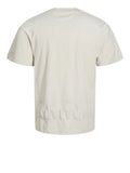 Jack e Jones T-shirt Uomo 12252639 Moonbeam - Avorio