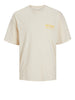 jack e jones t shirt uomo 12257353 buttercream avorio 1201119