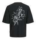 Jack e Jones T-shirt Uomo 12269983 Black Flower - Nero