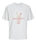 Jack e Jones T-shirt Uomo 12269984 Bright White Milkshake - Bianco