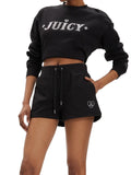 Juicy Couture Felpa Cristabelle Rodeo Crop Donna VEJB70314 - Nero