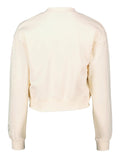 Juicy Couture Felpa Cristabelle Rodeo Crop Donna VEJB70314 Sugar Swizzle - Bianco