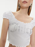 Juicy Couture Top Brodie Donna VEJH70329 - Bianco