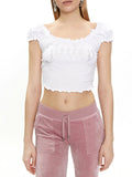 Juicy Couture Top Brodie Donna VEJH70329 - Bianco