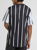 Karl Kani Camicia Casual Camicia Serif Striped Block Baseball Uomo 6033552 - Nero