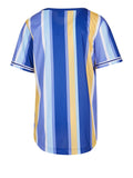 Karl Kani Camicia Casual Camicia Varsity Striped Baseball Uomo 6033553 - Blu