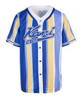 Karl Kani Camicia Casual Camicia Varsity Striped Baseball Uomo 6033553 - Blu