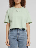 Karl Kani T-shirt Small Signature Crop Donna 6137818 Menta - Verde