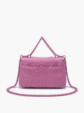 La Carrie Borsa a Mano Grate Stephy Donna 141P-BA-111-LEA Lips - Fuxia