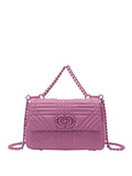 La Carrie Borsa a Mano Grate Stephy Donna 141P-BA-111-LEA Lips - Fuxia