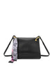 la carrie borsa a tracolla drilled logo med donna 141p bm 330 tbl nero 1323547