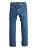 Levis Jeans Regular 501 Uomo 00501 Med Indigo - Finitura Piatta - Denim