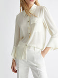 Liu Jo Camicia Casual Camicia Polso Aperto Donna CA4334TS055 White Butter - Bianco